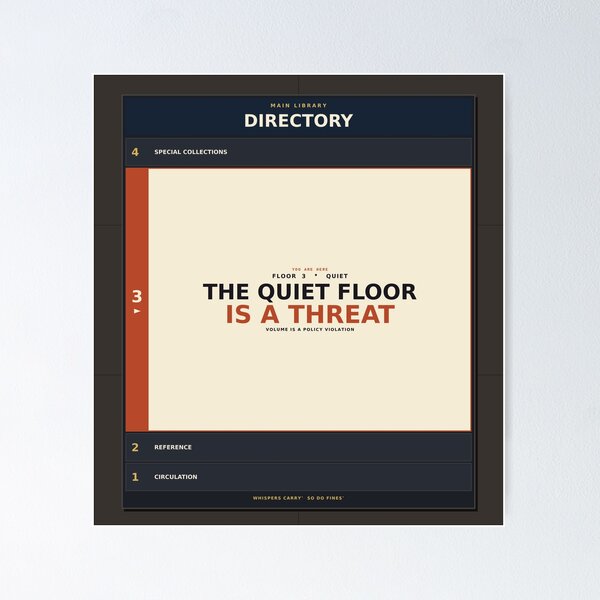 Item preview, The Quiet Floor Is A Threat designed and sold by PhoenixTShirtz.