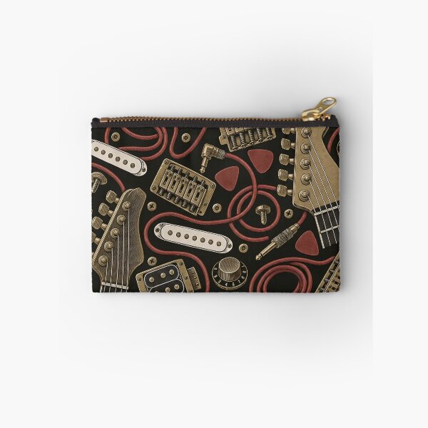 Item preview, Guitar Headstock Repeat Tuning Pegs Pickups and Plectrums | Guitarist Print designed and sold by StickyGuys.