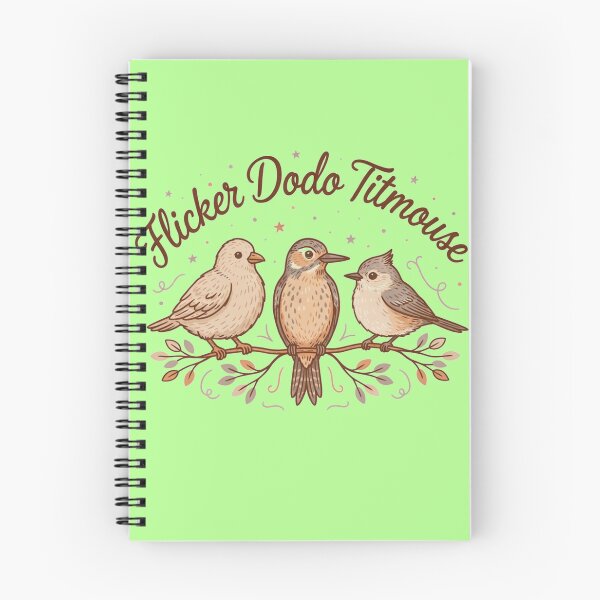 Item preview, Three Curious Birds – Vintage Dodo, Flicker & Titmouse designed and sold by JaroCreates.
