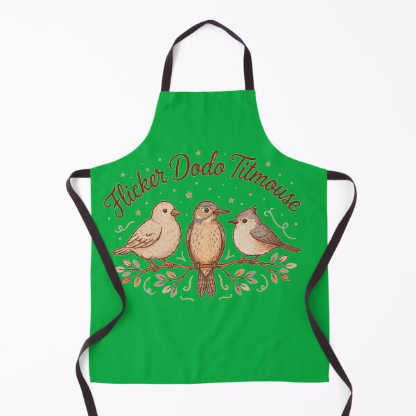 Item preview, Three Curious Birds – Vintage Dodo, Flicker & Titmouse designed and sold by JaroCreates.