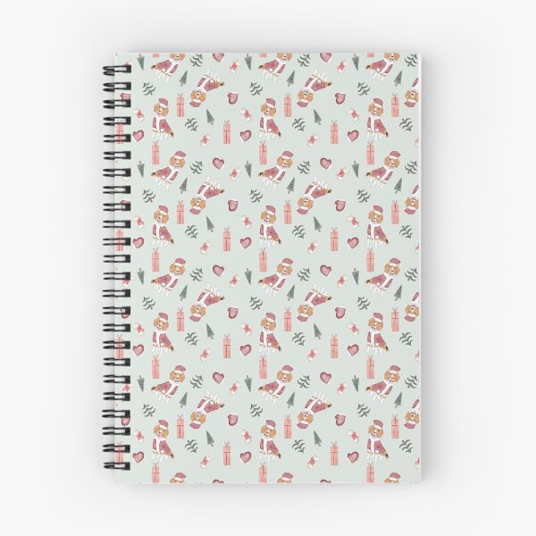 Item preview, Cute Watercolor Beagle in Santa Suit Light Mint Pattern designed and sold by svitlaarty.