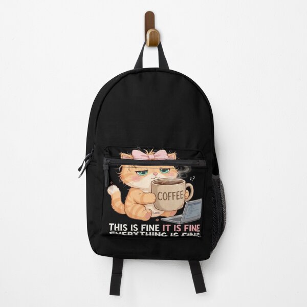Item preview, Tired Cat Working With Coffee Laptop designed and sold by Luna's World .