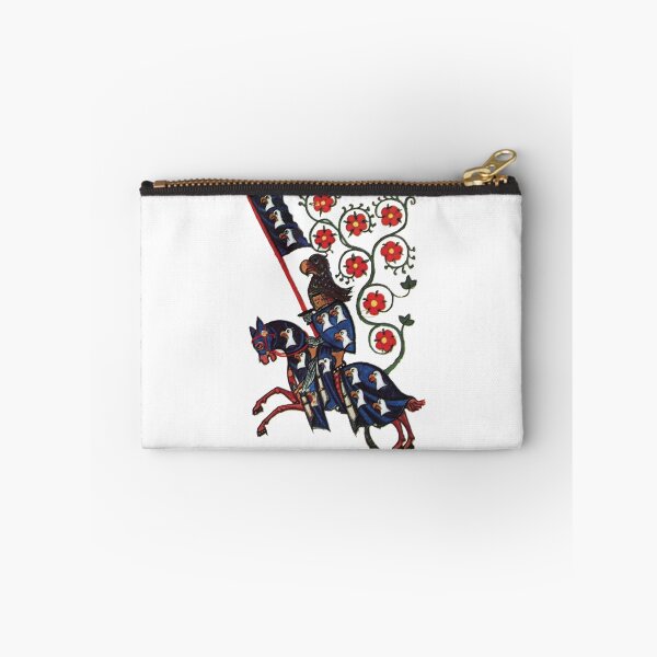 Item preview, Blue knight of eagles horseback, medieval miniature with red roses designed and sold by aidefashions.