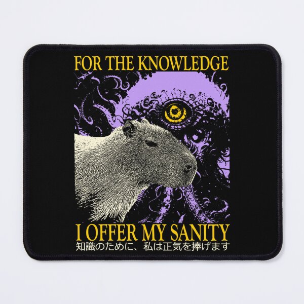 Item preview, I Offer My Sanity Horror Capybara designed and sold by radercolorfuls.