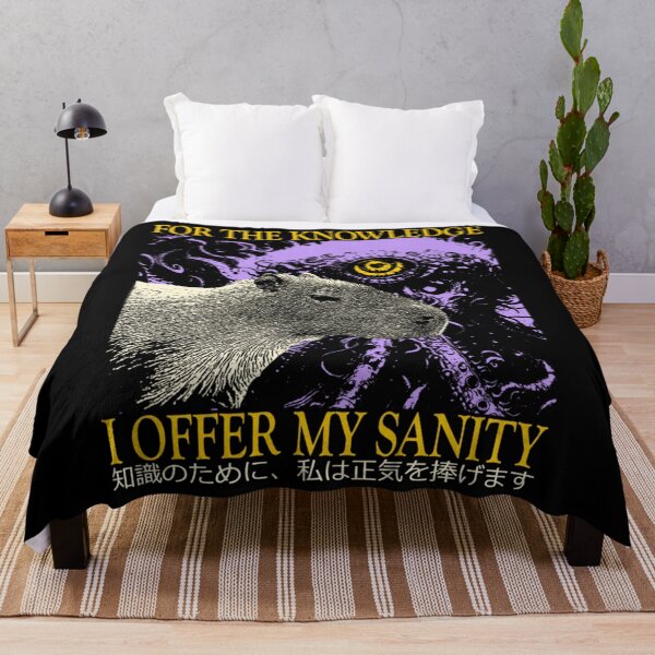 Item preview, I Offer My Sanity Horror Capybara   designed and sold by radercolorfuls.