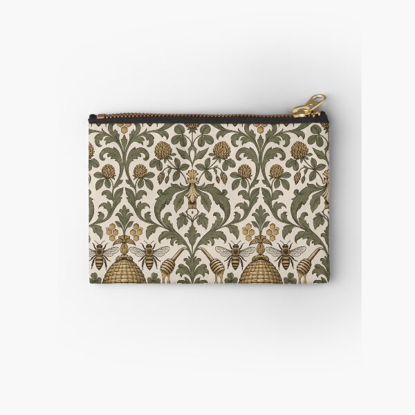 Item preview, Honey Bee Apiary Damask Skep Hive and Honeycomb | Beekeeper Repeat Print designed and sold by StickyGuys.