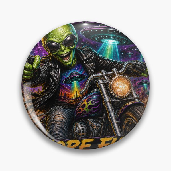 Item preview, UFO Freedoms Highways Route 66  Motorcycle art 8 x 10 t shirts hoodies pillows books phones clocks heat transfers designed and sold by oldwestcowboy.