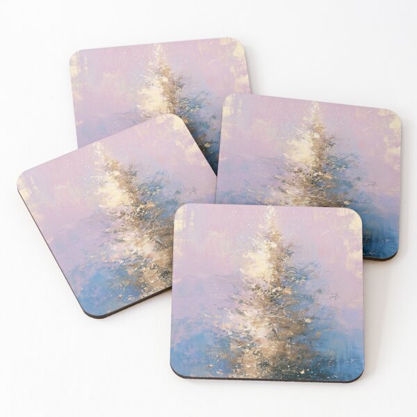 Item preview, Pastel Gilded Christmas Tree card designed and sold by MendaciousMina.