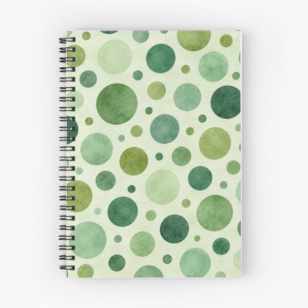 Item preview, Large green polka dots in watercolor designed and sold by Nolan6.