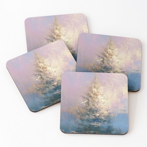 Item preview, Pastel Gilded Christmas Tree card designed and sold by MendaciousMina.
