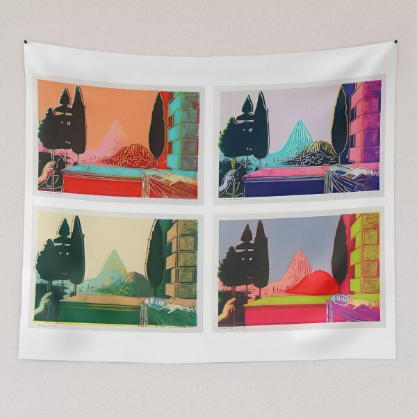 Item preview, Details of Renaissance Paintings (Leonardo da Vinci, The Annunciation, 1472) (complete set) - Print by Andy Warhol designed and sold by stevengrossman.