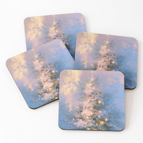 Item preview, Pastel Gilded Christmas Tree card designed and sold by MendaciousMina.