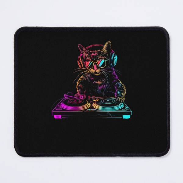 Item preview, Cool Cat DJ Funny Music designed and sold by ellapaintcoast.