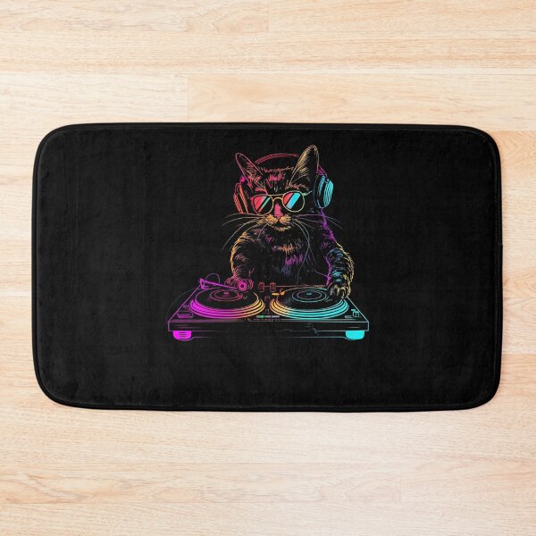 Item preview, Cool Cat DJ Funny Music designed and sold by ellapaintcoast.