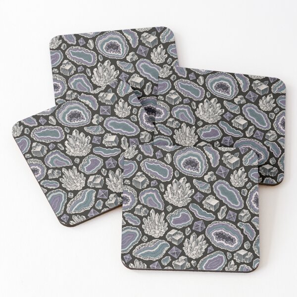 Item preview, Mineral Geode Slice Repeat Agate Bands Quartz and Pyrite | Geology Print designed and sold by StickyGuys.