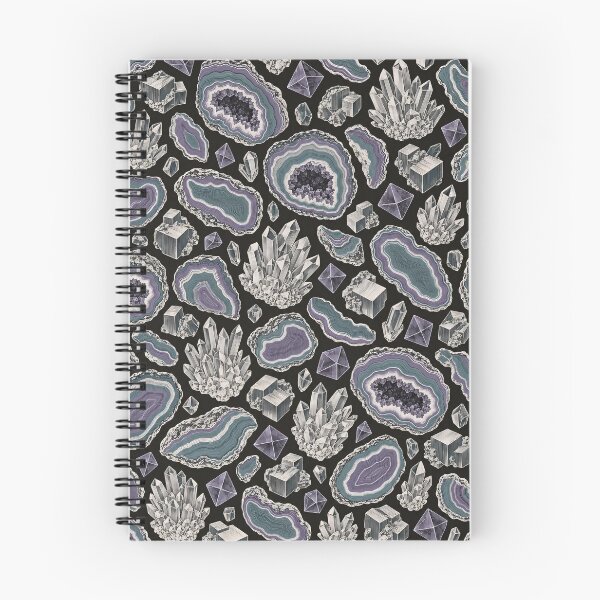 Item preview, Mineral Geode Slice Repeat Agate Bands Quartz and Pyrite | Geology Print designed and sold by StickyGuys.