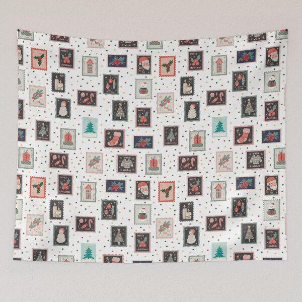 Item preview, Christmas Stamps & Dots on White designed and sold by KSimpson838.