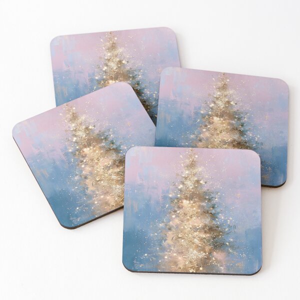 Item preview, Pastel Gilded Christmas Tree card designed and sold by MendaciousMina.
