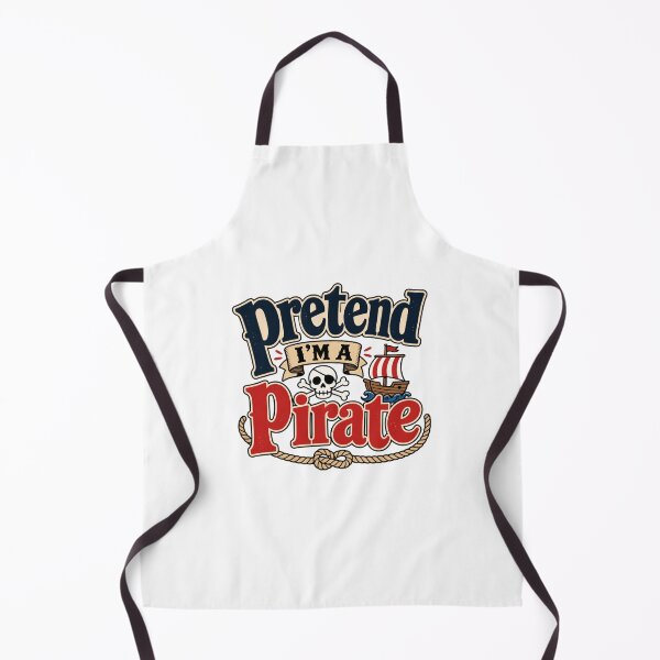 Item preview, Pretend I’m a Pirate – Vintage Pirate Skull and Ship Design designed and sold by BearLoveDesign.