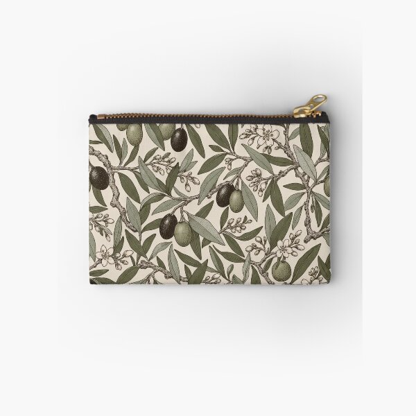 Item preview, Olive Grove Botanical Repeat Branches and Blossom | Mediterranean Kitchen Print designed and sold by StickyGuys.