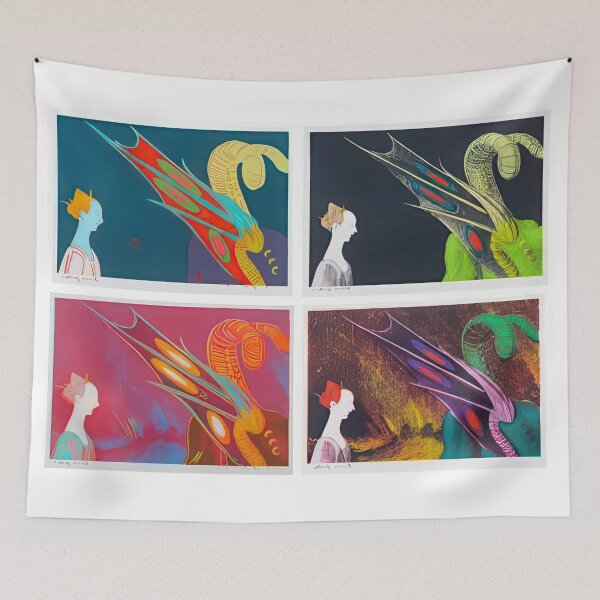 Item preview, Details Of Renaissance Paintings (Paolo Uccello, F. & S. II.324-327) (complete set) - Print by Andy Warhol designed and sold by stevengrossman.