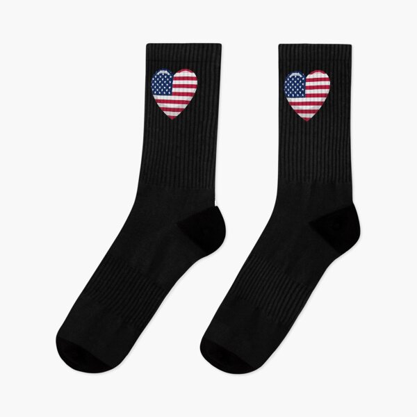 Item preview, American Flag Heart / I Love America (On Black) designed and sold by STUDIO-72.