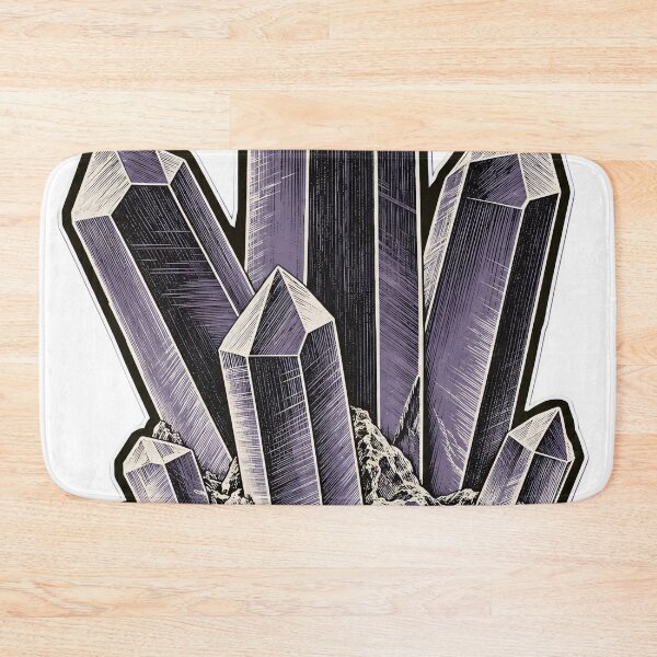 Item preview, Quartz Cluster Die Cut Terminated Crystal Points and Matrix | Geology Mineral Specimen Art designed and sold by StickyGuys.