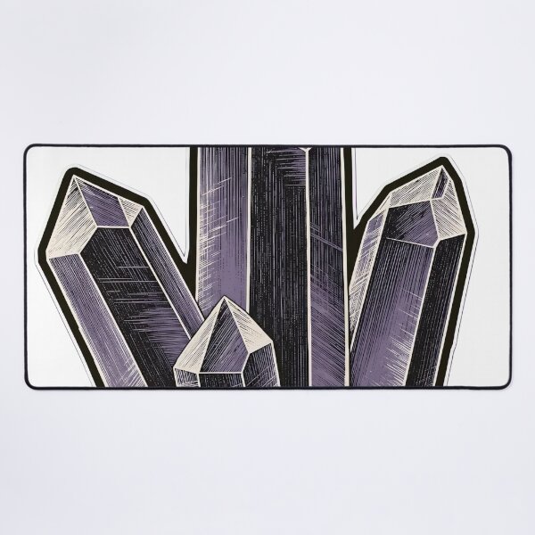 Item preview, Quartz Cluster Die Cut Terminated Crystal Points and Matrix | Geology Mineral Specimen Art designed and sold by StickyGuys.