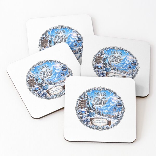 Item preview, March 26 Alpine Ski Birthday Design designed and sold by LunaMoments.