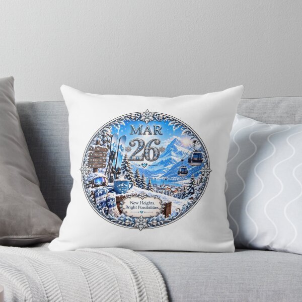 Item preview, March 26 Alpine Ski Birthday Design designed and sold by LunaMoments.