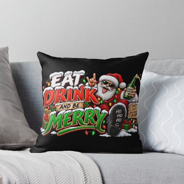 Item preview, Eat Drink And Be - Merry Same Shit Different Year - Rude But Funny - Christmas Design designed and sold by aventi24.