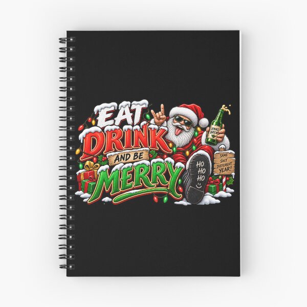 Item preview, Eat Drink And Be - Merry Same Shit Different Year - Rude But Funny - Christmas Design designed and sold by aventi24.