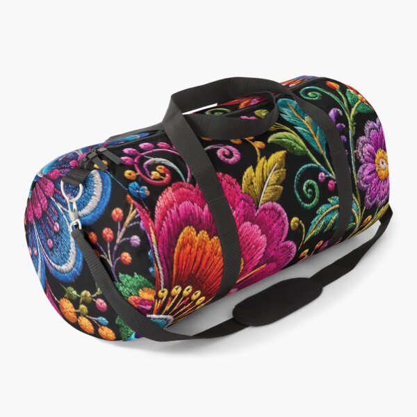 Item preview, Peruvian Folk Flowers – Ayacucho Embroidery Inspired Floral Garden designed and sold by MarekoraStudio.