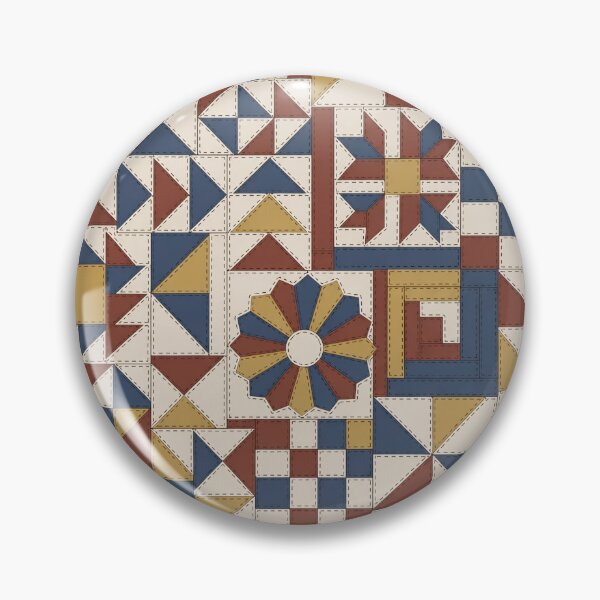 Artikelvorschau, Patchwork-Quiltblock-Muster „Log Cabin“ und „Flying Geese“ | Quiltmuster entworfen und verkauft von StickyGuys.