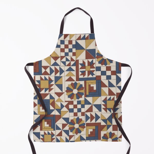 Item preview, Patchwork Quilt Block Repeat Log Cabin and Flying Geese | Quilting Print designed and sold by StickyGuys.