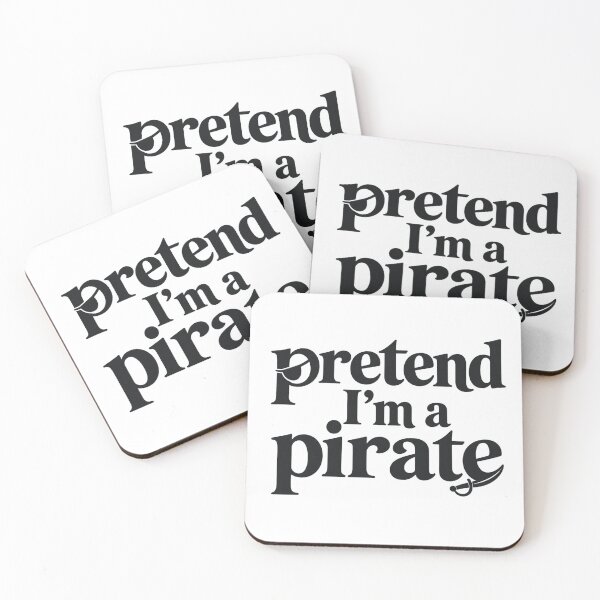 Item preview, Pretend I’m a Pirate – Minimalist Pirate Typography Design designed and sold by BearLoveDesign.