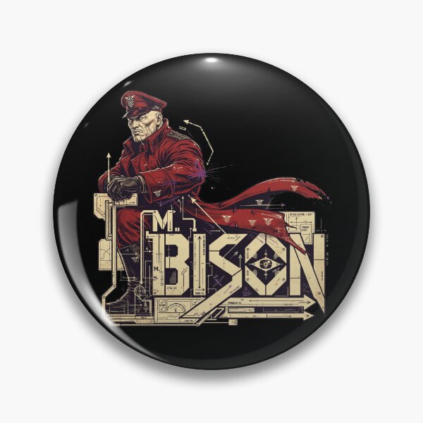 Artikelvorschau, Street Fighter Design von M. Bison, Artwork zu „Der Diktator“ von M. Bison, Street Fighter Grafik von M. Bison, Psycho Crusher, Psycho Power, Kampfspiel-Artwork, Geschenk für Arcade-Fans, Capcom Fan-Art entworfen und verkauft von Typologystudios.