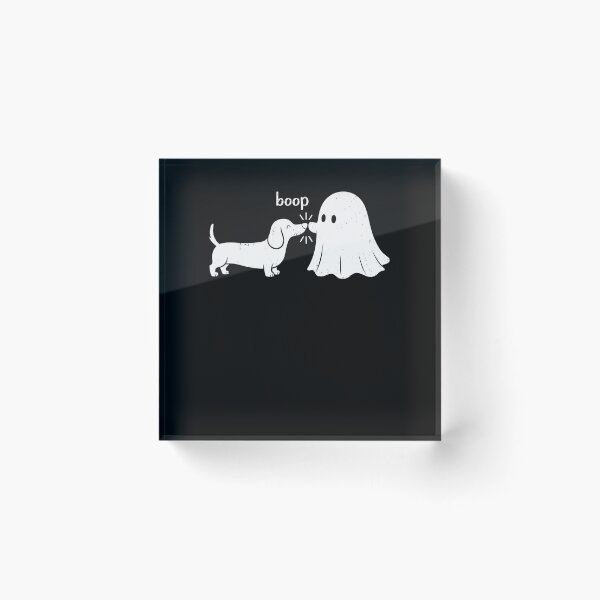 Item preview, Ghost Boop Dog Halloween Cute Dog designed and sold by ellapaintcoast.