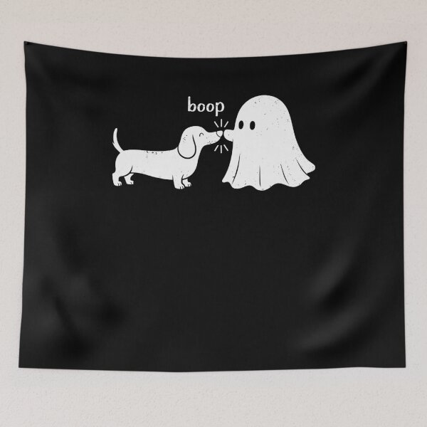 Item preview, Ghost Boop Dog Halloween Cute Dog designed and sold by ellapaintcoast.