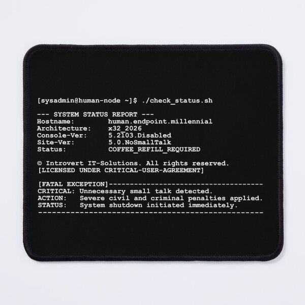 Item preview, Funny IT Sysadmin Terminal Design designed and sold by Mnemovia.
