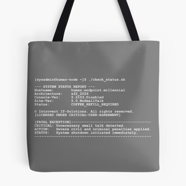 Item preview, Funny IT Sysadmin Terminal Design designed and sold by Mnemovia.