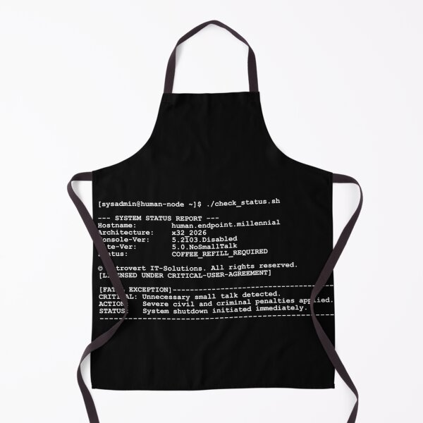 Item preview, Funny IT Sysadmin Terminal Design designed and sold by Mnemovia.