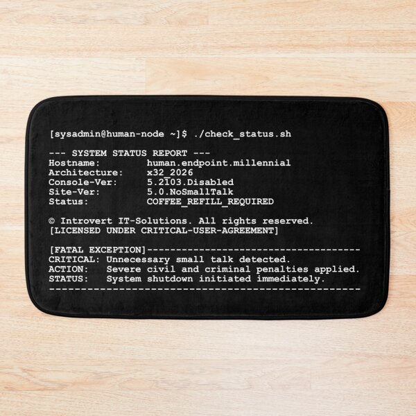 Item preview, Funny IT Sysadmin Terminal Design designed and sold by Mnemovia.