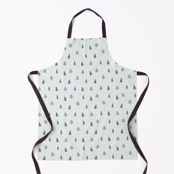 Item preview, Minimalist Watercolor Christmas Trees Ice Blue Pattern designed and sold by svitlaarty.