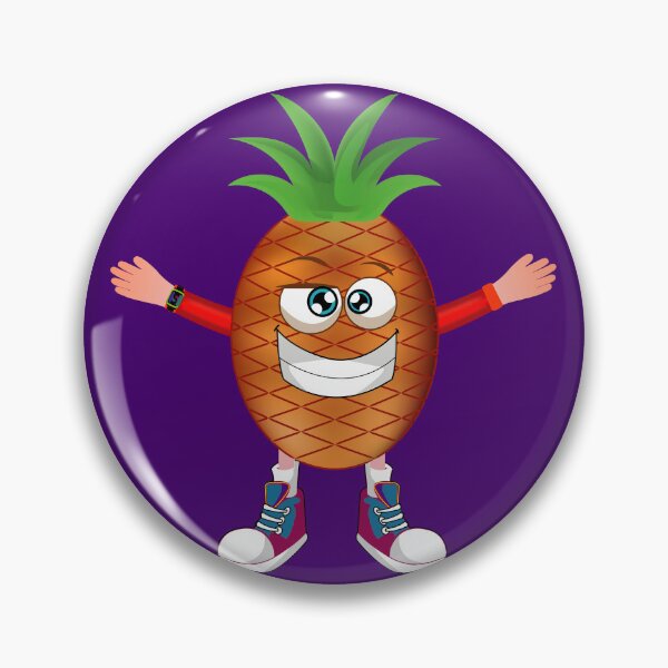 Item preview, Sarcastic Pineapple Animated Character Boy Version designed and sold by ExpressiveToon.