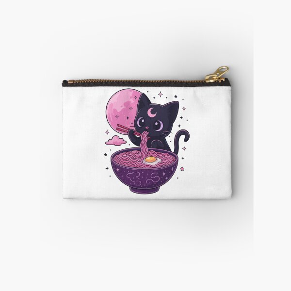 Item preview, Kawaii Cat Eating Ramen Vintage Japanese Art designed and sold by ellapaintcoast.