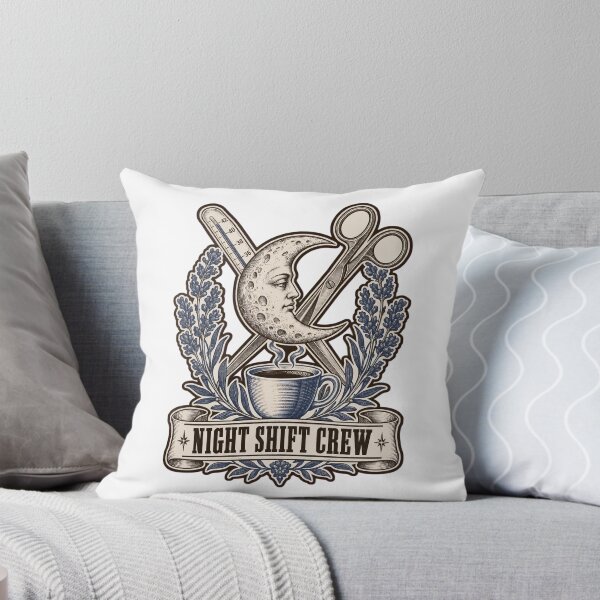 Item preview, Night Shift Crew Crescent Moon Apothecary Crest | Nurse Humor Night Shift Design designed and sold by StickyGuys.