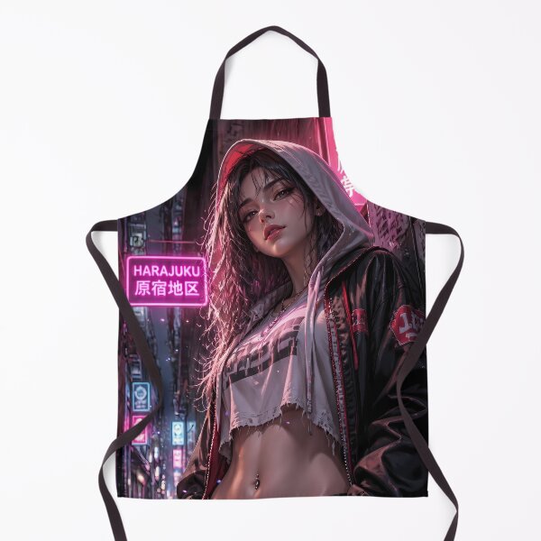 Item preview, Cyberpunk Anime Girl Futuristic Attire designed and sold by RecortShirt.