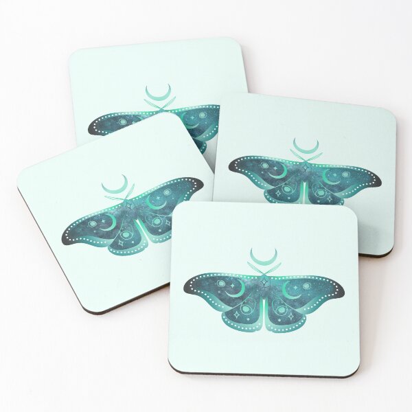 Item preview, The Lunar Moth (Teal) designed and sold by xWiseGirl.