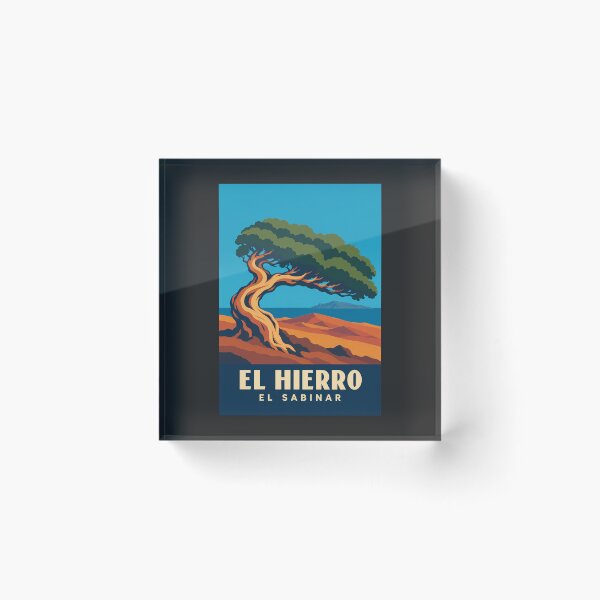 Item preview, El Hierro El Sabinar Retro Travel Poster designed and sold by MavtM.